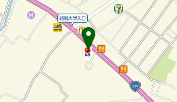 松のや 富士吉田店(松屋併設)の地図画像