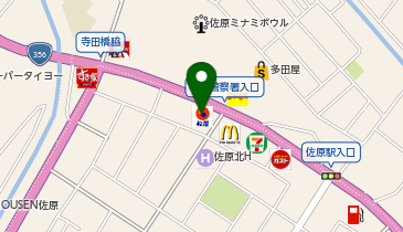 松のや 佐原店(松屋併設)の地図画像