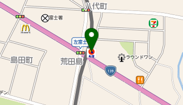 松のや 富士ラウンドワン店(松屋併設)の地図画像