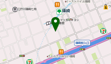 松のや 篠崎店(松屋併設)の地図画像