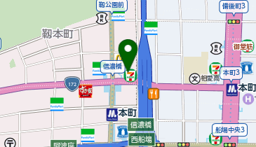 松屋 靱本町店(松のや併設)の地図画像