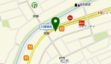 松のや 多摩ニュータウン店(松屋併設)の地図画像
