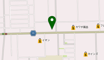 松屋 壬生店(松のや併設)の地図画像