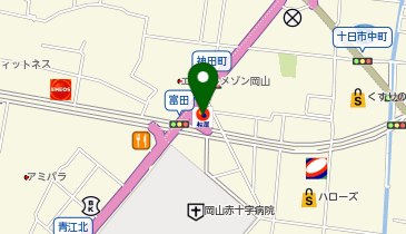 松のや 岡山十日市店(松屋併設)の地図画像
