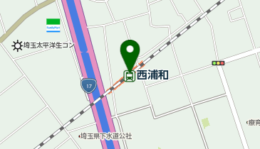松のや 西浦和駅店(松屋併設)の地図画像
