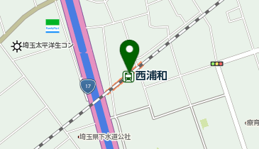 松屋 西浦和駅店(松のや併設)の地図画像