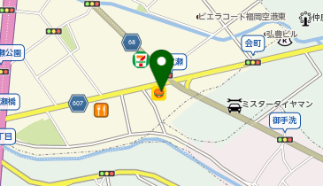 松のや 二又瀬店(松屋併設)の地図画像