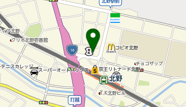 松のや 北野店(松屋併設)の地図画像