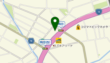 サイゼリヤ 春日部梅田店の地図画像