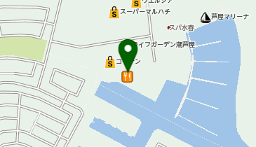 サイゼリヤ ライフガーデン潮芦屋店の地図画像