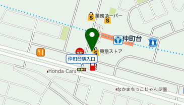 サイゼリヤ 東急ストア仲町台店の地図画像