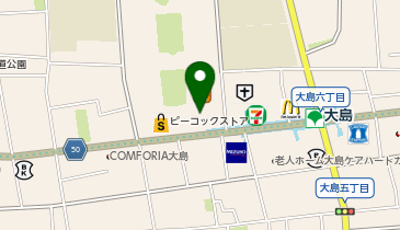 サイゼリヤ 大島ピーコックストア前店の地図画像