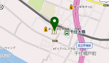 サイゼリヤ ポンテポルタ千住店の地図画像