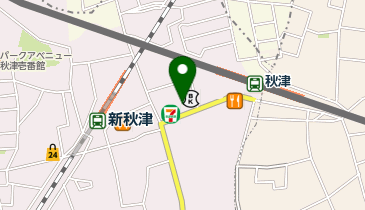 サイゼリヤ クロスコート秋津店の地図画像