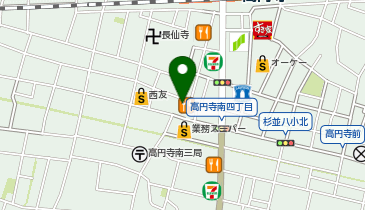 サイゼリヤ 高円寺駅南口の地図画像