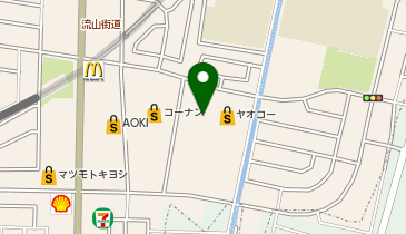 サイゼリヤ ヤオコー南流山店の地図画像