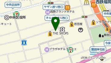 サイゼリヤ 天神大名の地図画像