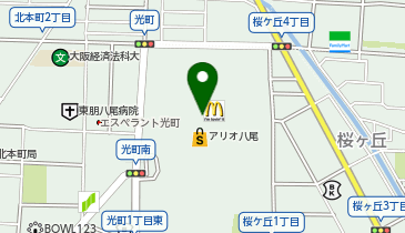 サイゼリヤ アリオ八尾の地図画像