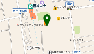 サイゼリヤ 西神中央の地図画像