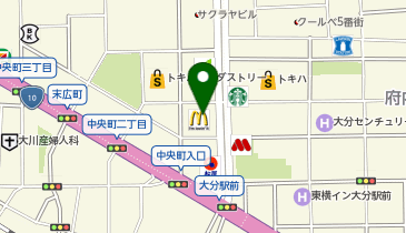サイゼリヤ 大分オーパの地図画像