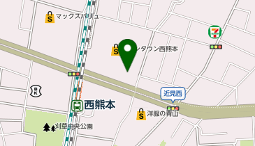 サイゼリヤ イオンタウン西熊本の地図画像