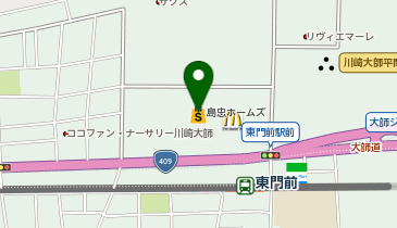 エディオン ホームズ川崎大師店の地図画像