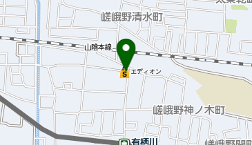 エディオン 右京有栖川店の地図画像