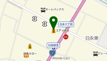 エディオン 四日市日永店の地図画像