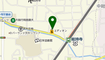 エディオン 総持寺ハタナカデンキの地図画像