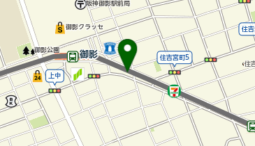 エディオン 六甲家電の地図画像