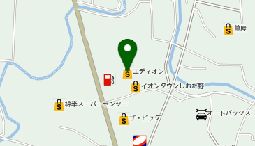 エディオン 上田しおだ野店の地図画像