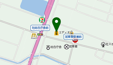 エディオン 社店の地図画像