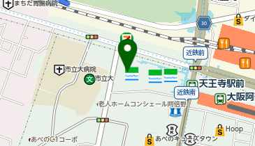 サンキューマートあべのルシアス店の地図画像