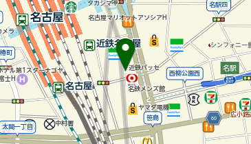 サンキューマート名古屋近鉄パッセ店の地図画像