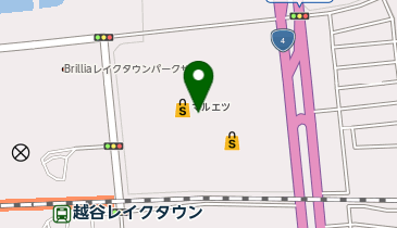 サンキューマートイオンレイクタウンkaze店の地図画像