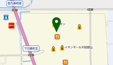 サンキューマートイオンモール大和郡山の地図画像