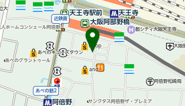 サンキューマートSHIBUYA109阿倍野店の地図画像