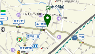 サンキューマート長野シーワン店の地図画像