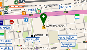 サンキューマートカメイドクロック店の地図画像