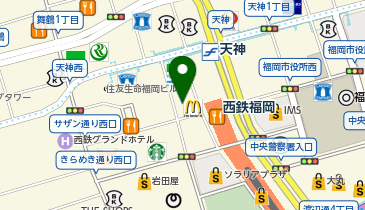 サーティワンアイスクリーム 福岡新天町店の地図画像