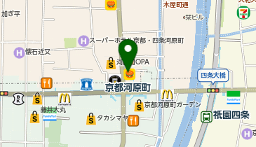 サーティワンアイスクリーム 四条河原町店の地図画像