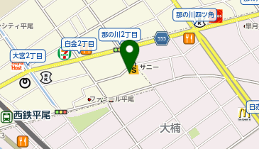 サーティワンアイスクリーム 那の川サニー店の地図画像