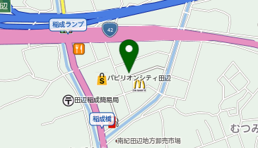 サーティワンアイスクリーム パビリオンシティ田辺店の地図画像