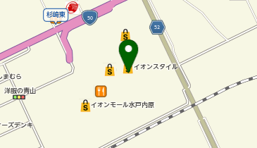 サーティワンアイスクリーム イオンモール水戸内原店の地図画像