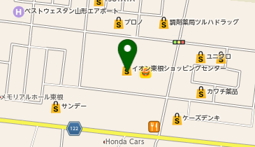 サーティワンアイスクリーム イオン東根店の地図画像