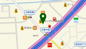 サーティワンアイスクリーム イオンタウン金沢示野店の地図画像