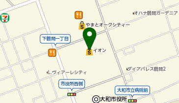 サーティワンアイスクリーム イオンモール大和店の地図画像