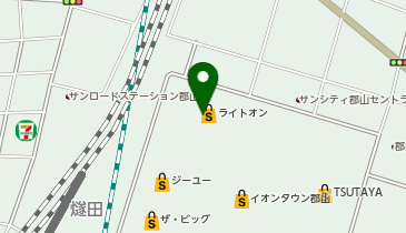 サーティワンアイスクリーム イオンタウン郡山店の地図画像