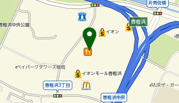 サーティワンアイスクリーム イオンモール香椎浜店の地図画像