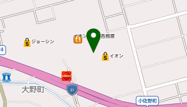 サーティワンアイスクリーム イオンモール各務原店の地図画像